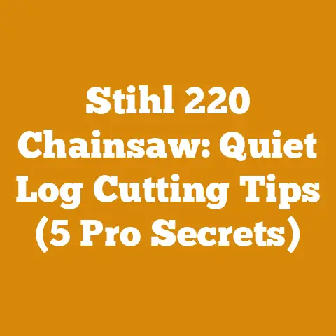 Stihl 220 Chainsaw: Quiet Log Cutting Tips (5 Pro Secrets)