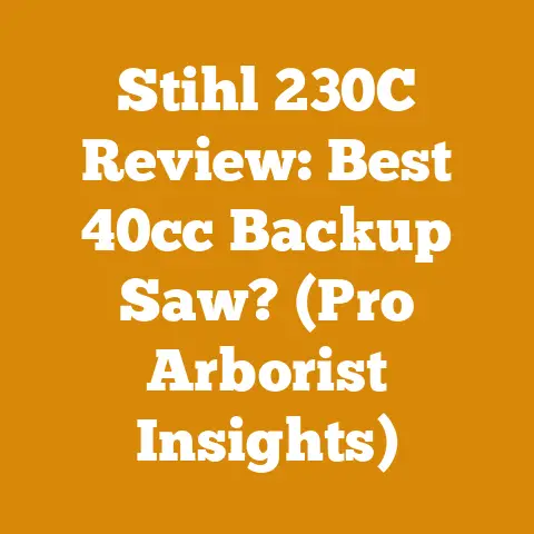 Stihl 230C Review: Best 40cc Backup Saw? (Pro Arborist Insights)