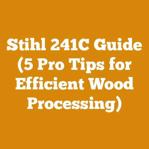 Stihl 241C Guide (5 Pro Tips for Efficient Wood Processing)