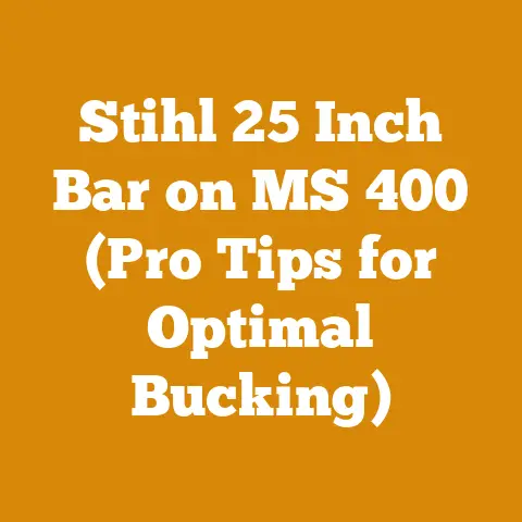 Stihl 25 Inch Bar on MS 400 (Pro Tips for Optimal Bucking)