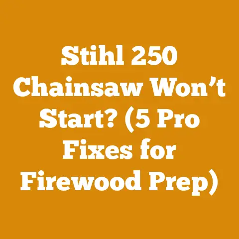 Stihl 250 Chainsaw Won’t Start? (5 Pro Fixes for Firewood Prep)