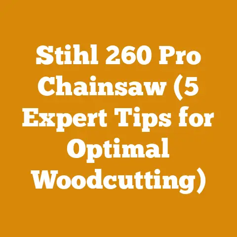 Stihl 260 Pro Chainsaw (5 Expert Tips for Optimal Woodcutting)