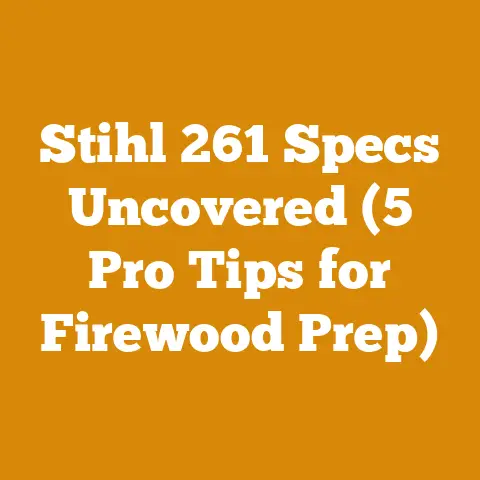 Stihl 261 Specs Uncovered (5 Pro Tips for Firewood Prep)