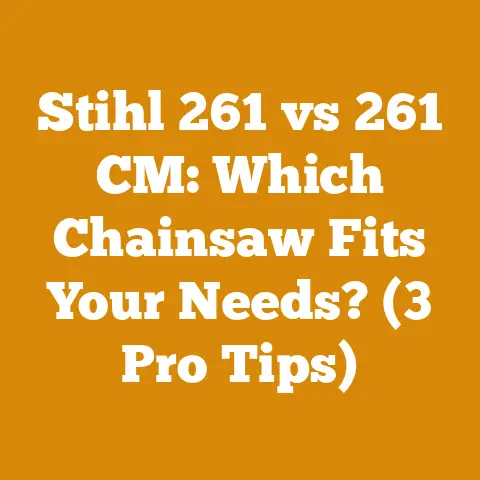 Stihl 261 vs 261 CM: Which Chainsaw Fits Your Needs? (3 Pro Tips)
