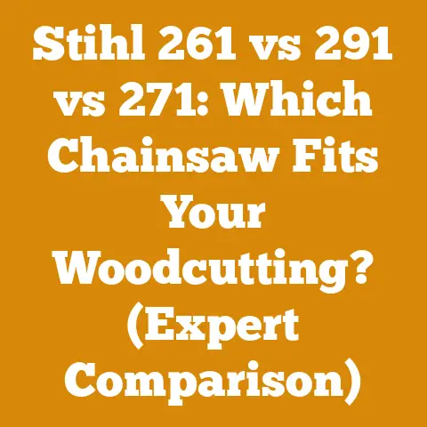 Stihl 261 vs 291 vs 271: Which Chainsaw Fits Your Woodcutting? (Expert Comparison)