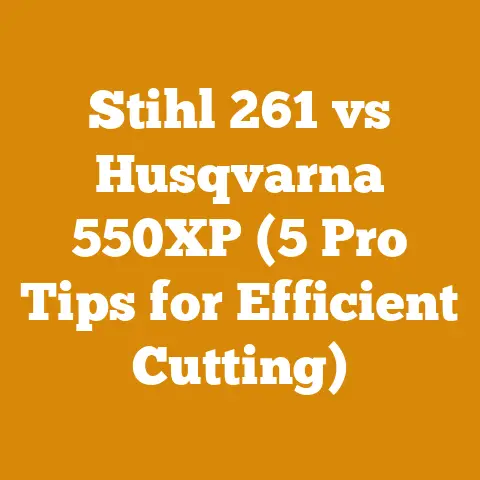 Stihl 261 vs Husqvarna 550XP (5 Pro Tips for Efficient Cutting)