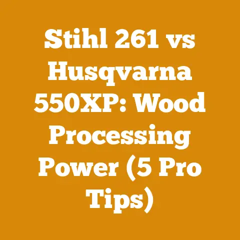 Stihl 261 vs Husqvarna 550XP: Wood Processing Power (5 Pro Tips)