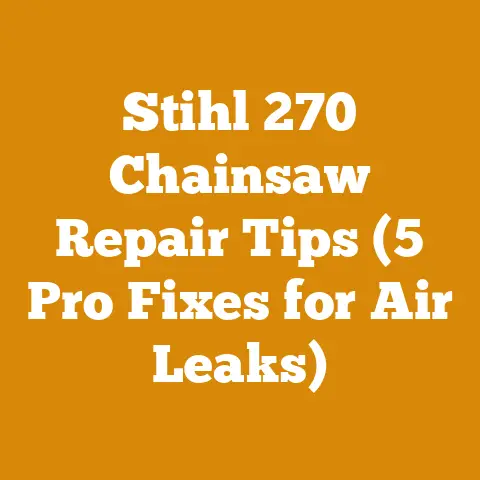 Stihl 270 Chainsaw Repair Tips (5 Pro Fixes for Air Leaks)
