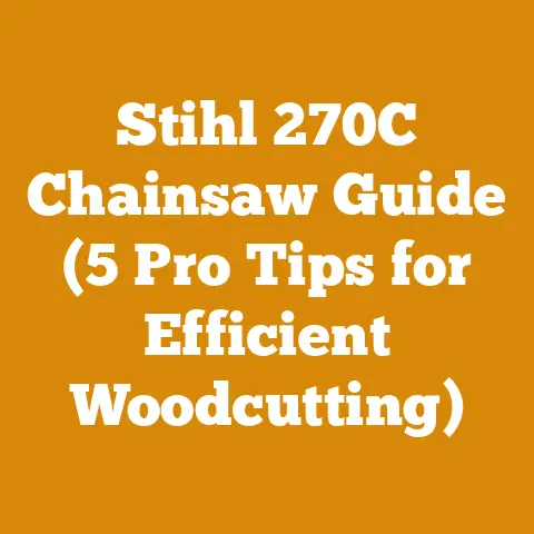 Stihl 270C Chainsaw Guide (5 Pro Tips for Efficient Woodcutting)