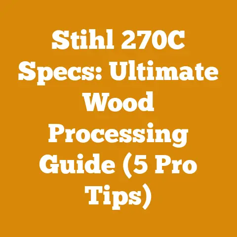 Stihl 270C Specs: Ultimate Wood Processing Guide (5 Pro Tips)