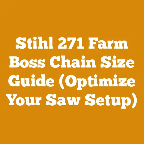 Stihl 271 Farm Boss Chain Size Guide (Optimize Your Saw Setup)