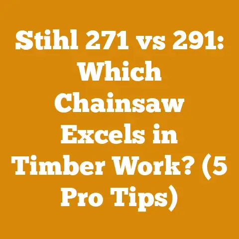 Stihl 271 vs 291: Which Chainsaw Excels in Timber Work? (5 Pro Tips)