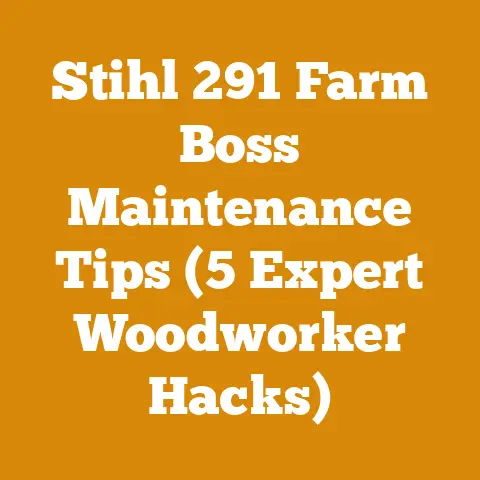 Stihl 291 Farm Boss Maintenance Tips (5 Expert Woodworker Hacks)