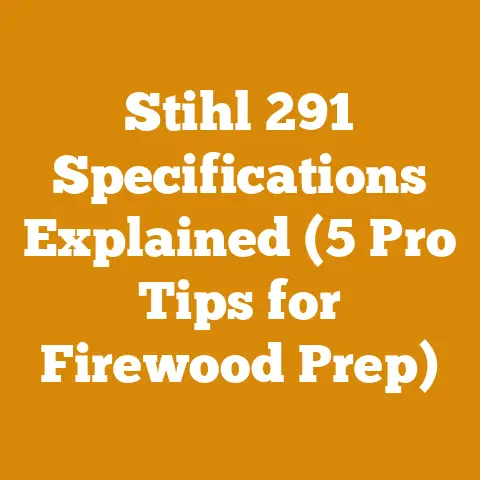 Stihl 291 Specifications Explained (5 Pro Tips for Firewood Prep)