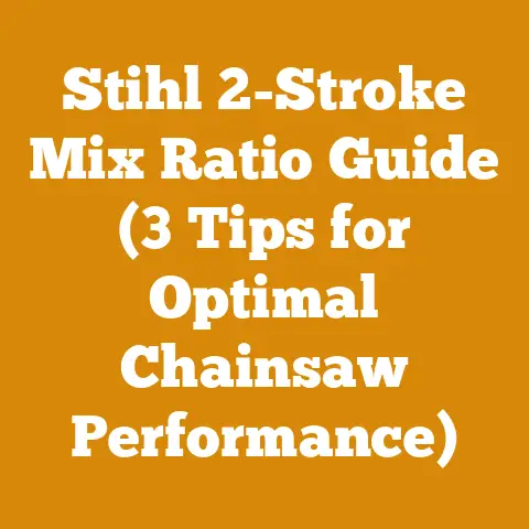 Stihl 2-Stroke Mix Ratio Guide (3 Tips for Optimal Chainsaw Performance)