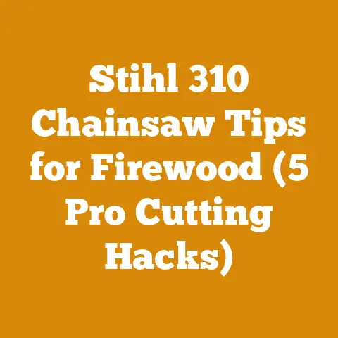 Stihl 310 Chainsaw Tips for Firewood (5 Pro Cutting Hacks)