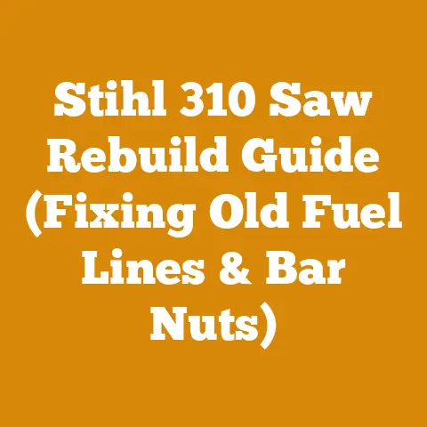 Stihl 310 Saw Rebuild Guide (Fixing Old Fuel Lines & Bar Nuts)