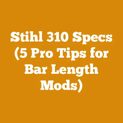 Stihl 310 Specs (5 Pro Tips for Bar Length Mods)