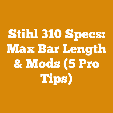 Stihl 310 Specs: Max Bar Length & Mods (5 Pro Tips)