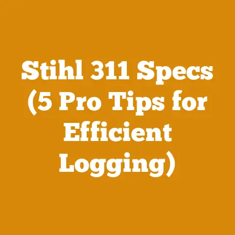 Stihl 311 Specs (5 Pro Tips for Efficient Logging)