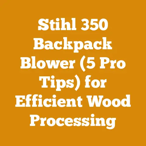 Stihl 350 Backpack Blower (5 Pro Tips) for Efficient Wood Processing