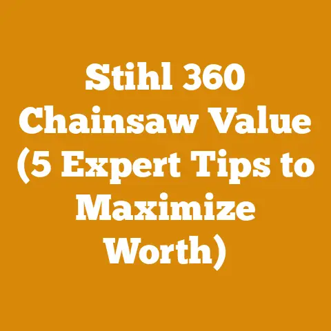 Stihl 360 Chainsaw Value (5 Expert Tips to Maximize Worth)