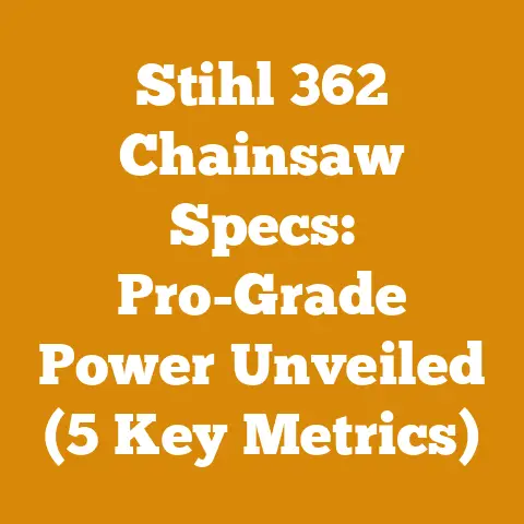 Stihl 362 Chainsaw Specs: Pro-Grade Power Unveiled (5 Key Metrics)