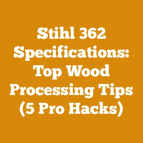 Stihl 362 Specifications: Top Wood Processing Tips (5 Pro Hacks)