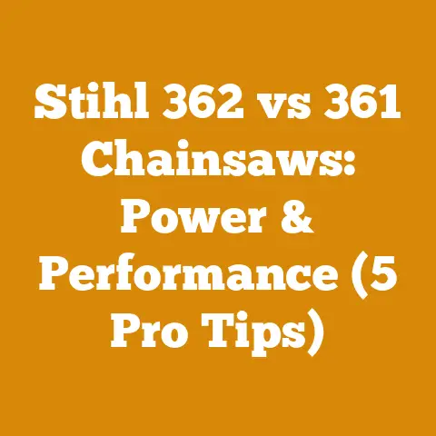 Stihl 362 vs 361 Chainsaws: Power & Performance (5 Pro Tips)