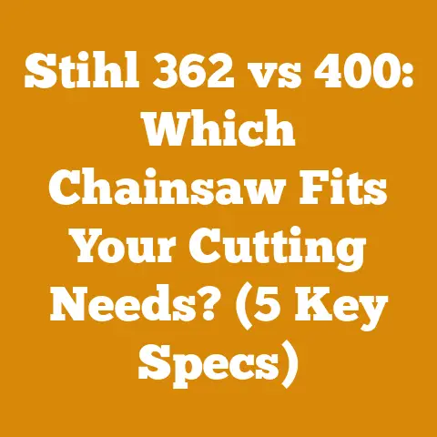 Stihl 362 vs 400: Which Chainsaw Fits Your Cutting Needs? (5 Key Specs)