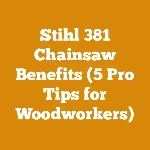 Stihl 381 Chainsaw Benefits (5 Pro Tips for Woodworkers)