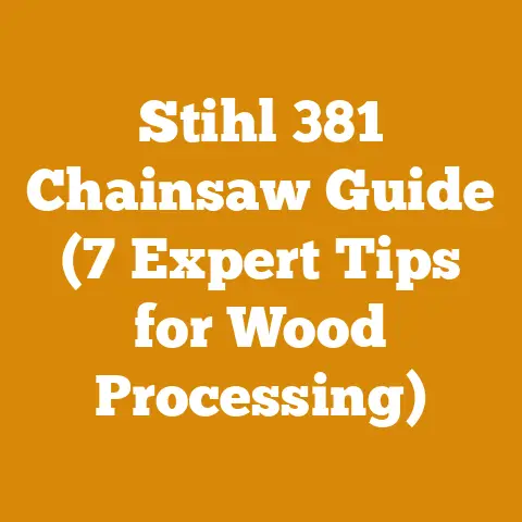 Stihl 381 Chainsaw Guide (7 Expert Tips for Wood Processing)
