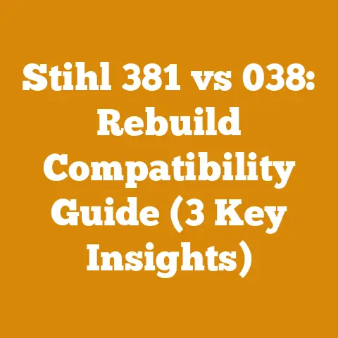 Stihl 381 vs 038: Rebuild Compatibility Guide (3 Key Insights)