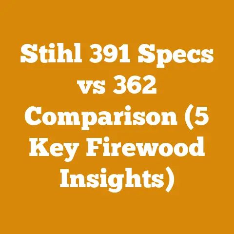 Stihl 391 Specs vs 362 Comparison (5 Key Firewood Insights)