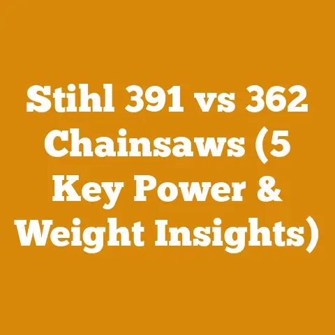 Stihl 391 vs 362 Chainsaws (5 Key Power & Weight Insights)