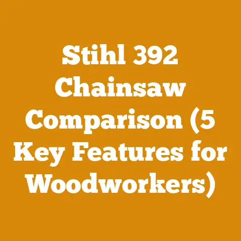 Stihl 392 Chainsaw Comparison (5 Key Features for Woodworkers)
