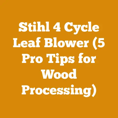 Stihl 4 Cycle Leaf Blower (5 Pro Tips for Wood Processing)