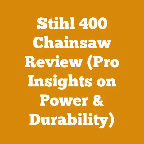 Stihl 400 Chainsaw Review (Pro Insights on Power & Durability)