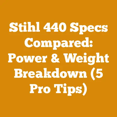 Stihl 440 Specs Compared: Power & Weight Breakdown (5 Pro Tips)