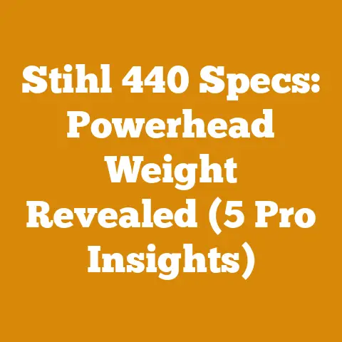 Stihl 440 Specs: Powerhead Weight Revealed (5 Pro Insights)