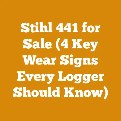 Stihl 441 for Sale (4 Key Wear Signs Every Logger Should Know)