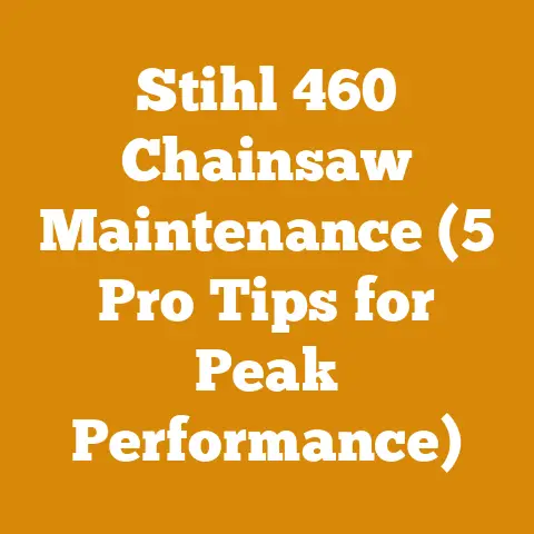 Stihl 460 Chainsaw Maintenance (5 Pro Tips for Peak Performance)