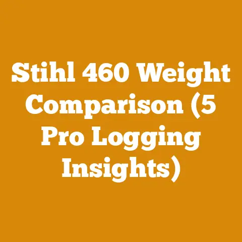 Stihl 460 Weight Comparison (5 Pro Logging Insights)