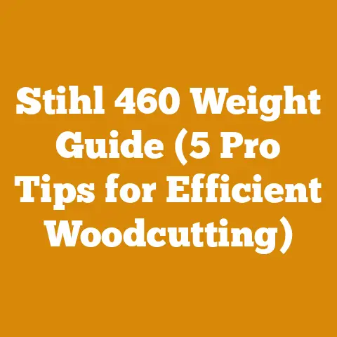 Stihl 460 Weight Guide (5 Pro Tips for Efficient Woodcutting)
