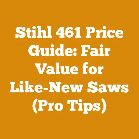 Stihl 461 Price Guide: Fair Value for Like-New Saws (Pro Tips)