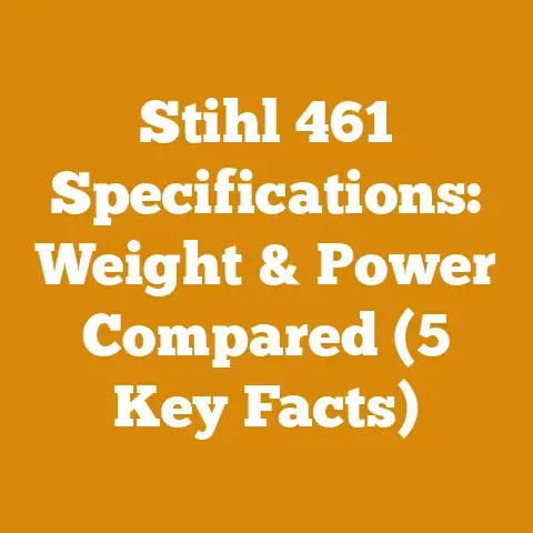Stihl 461 Specifications: Weight & Power Compared (5 Key Facts)