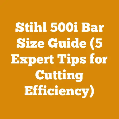 Stihl 500i Bar Size Guide (5 Expert Tips for Cutting Efficiency)