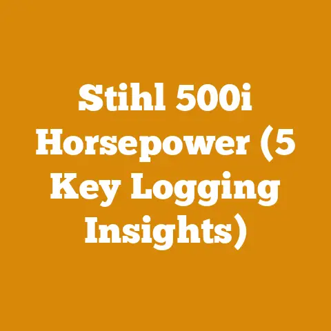 Stihl 500i Horsepower (5 Key Logging Insights)