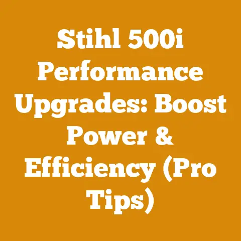 Stihl 500i Performance Upgrades: Boost Power & Efficiency (Pro Tips)