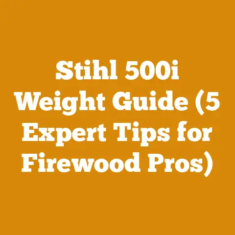 Stihl 500i Weight Guide (5 Expert Tips for Firewood Pros)